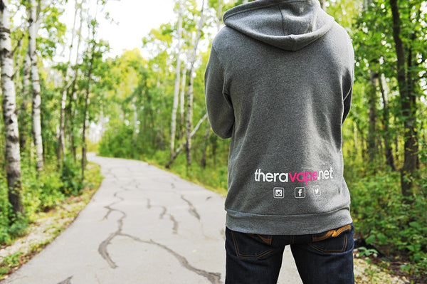 Theravape hoodie sweater clothing apparel vape back